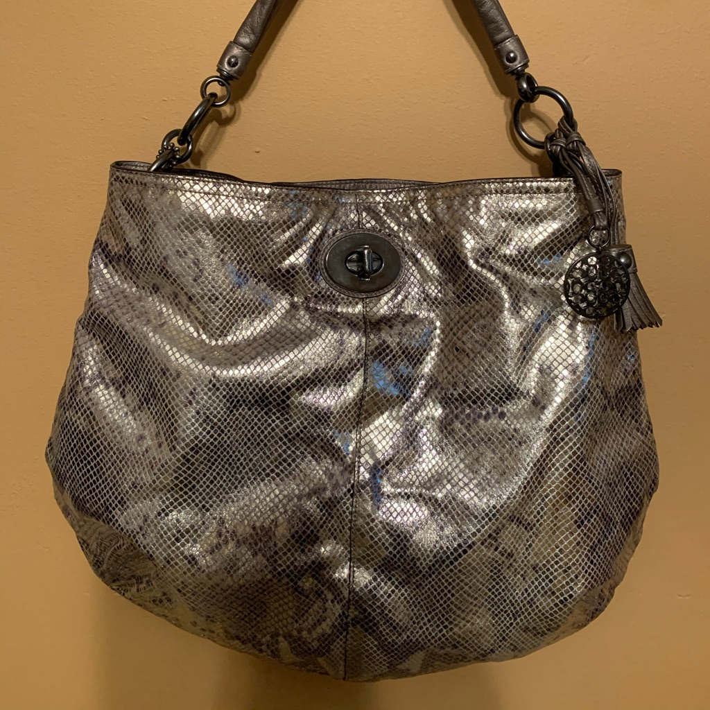 Coach 2010 Exotics Collection Python Hobo